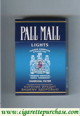 Pall Mall Charcoal Filter Lights cigarettes hard box